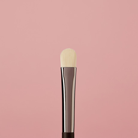 ЮНИLOOK Кисть для нанесения и растушевки сухих и кремовых текстур, иск.ворс, дерево, металл, 15,4см