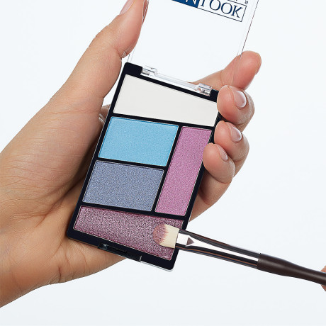 ЮНИLOOK Кисть для нанесения и растушевки сухих и кремовых текстур, иск.ворс, дерево, металл, 15,4см