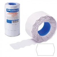 Этикетка МETO 26*12мм BRAUBERG волна, бел, КОМПЛЕКТ 5 рул. по 800шт, (этикет-пистолет 290344) 123576