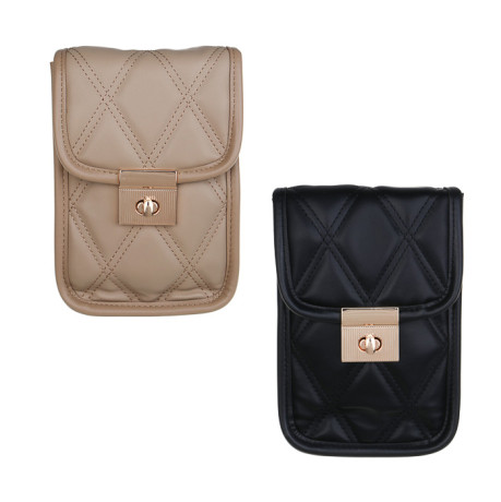 ЮL Кватра Сумка кроссбоди стеганная на длинном ремне, ПУ, 19х13х4см, 2 цвета, КЖС24-21