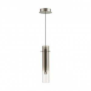 ODEON LIGHT 5062/5LA PENDANT ODL24 317 серебр./дымчатый/мет/стекло Подвес LED 5W 3000K SHINY 92