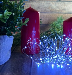 Гирлянда-нить (бат) Роса ULD-S0500-050/SCB/2AA 50LED белый 5м (2xAA) медн.провод IP20 Uniel