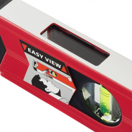 Уровень алюминиевый магнитный, 2000 мм, фрезерованный, 3 глазка (1 зеркальный) усиленный Matrix