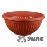 Кашпо-миска ЛИВИЯ 500мм 20л КОРИЧНЕВЫЙ М3195 х1