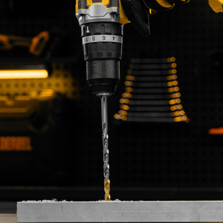 Сверло спиральное по металлу 7,5 х 156 мм, Р6М5, Golden Tip, удлиненное Denzel