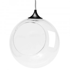 "APEYRON Фитосв-к подвесной св/д стекл.шар 150мм 220V 1W кабель 1м черный (без наполнения) FT-13-01