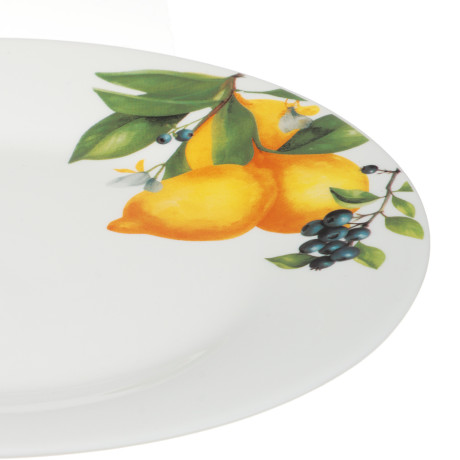 MILLIMI Лимоны Тарелка десертная, опаловое стекло, 20см