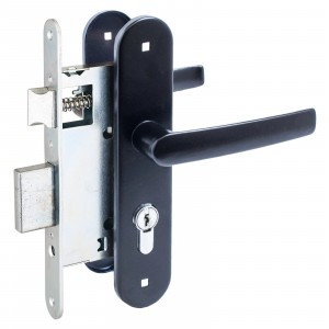 Птимаш ЗВ4-3.08 черный СТЯЖКИ Замок врезной с/руч10)