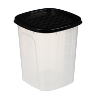 Контейнер для сыпучих продуктов НУТ квадратный 1,2 л, пластик