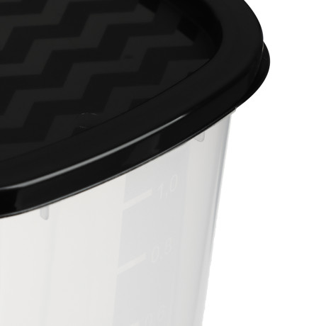 Контейнер для сыпучих продуктов НУТ квадратный 1,2 л, пластик