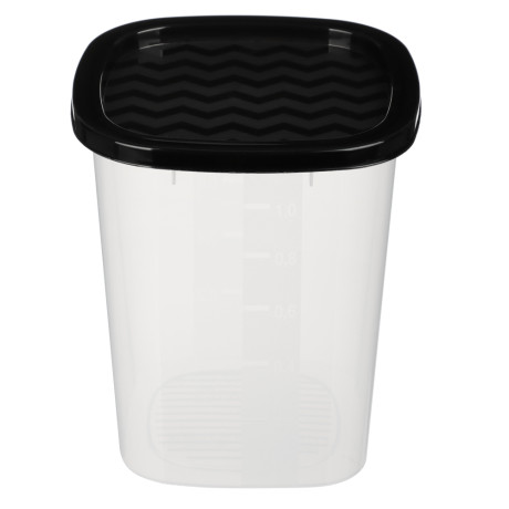 Контейнер для сыпучих продуктов НУТ квадратный 1,2 л, пластик