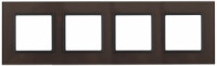 ЭРА 14 Elegance рамка СУ 4 мест.стекло, бронза+антр 14-5104-13 5633