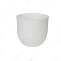 Горшок с вкладкой АЛЬФА 1,4л Белый А13-10 х15