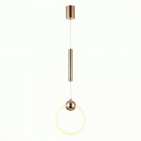 ST LUCE Подвес св/д 15W(1500lm) 3000K 2K 250x250x1200 Золото/Золото, Белый SL1578.203.01