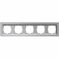OVIVO Рамка СУ 5 местн. QUANTUM серебро, 405-320000-250
