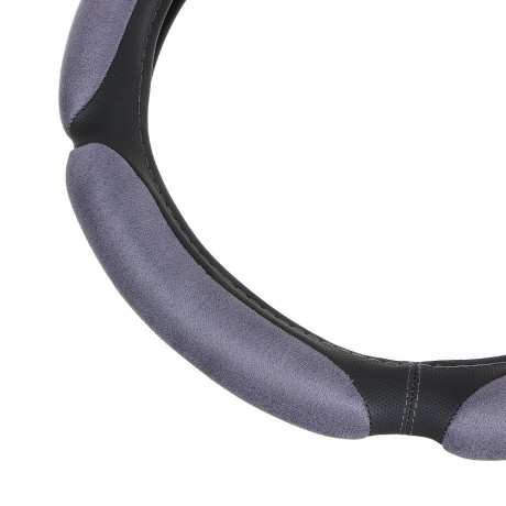 ЕРМАК Оплетка руля, спонж, 5 подушек, серый, разм. (М)