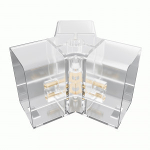 APEYRON Коннектор тип Y для св-ков серии NET 60х40х26 IP20 полипропилен 09-134