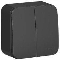 Systeme Electric BLANCA выкл. ОУ 2 кл. 10А антрацит (пл.осн.) BLNVA105006 (15!)