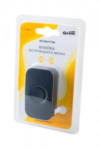 Кнопка звонка GARIN DoorBell DB1KBUTTON черный BL1, питание - 23А
