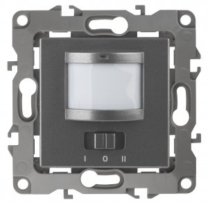 ЭРА 12 мех. датчик движ., СУ 2-проводной, 200Вт, графит, автоклеммы 12-4103-12 1062