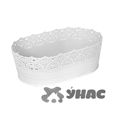 Сухарница АЖУР 28см Белый М1191 (12)