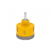 KRANZ Коронка алмазная по керамограниту/железобетону М14 вакуумное спекание 70мм, для УШМ KR-92-1026