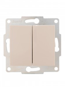 Lezard KARINA мех. выкл. СУ 2 кл. 10А крем (корп. ABS) 707-0388-101