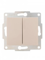 Lezard KARINA мех. выкл. СУ 2 кл. 10А крем (корп. ABS) 707-0388-101