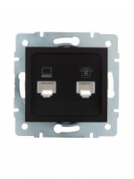 Lezard KARINA мех. роз. СУ 2 мест. комп.+ тел. чёрн. бархат (корп. ABS) 707-4288-143