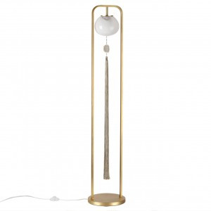 ODEON LIGHT 5432/1F MODERN ODL_EX25 115 зол.(п/лат.)/стекло/кисточка/агат Торшер E14 1x40W FIOLENT