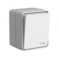 Systeme Electric AtlasDesign Profi54 выкл. ОУ 1 кл. кнопка 10А бел. (IP54) серый ATN543015 (12!)