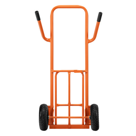 Тележка ручная двухколесная TTP2-01.00.000, грузоподъемность 190 кг, пневматические колеса d 260 мм, платформа 580 х 290 мм Сибртех