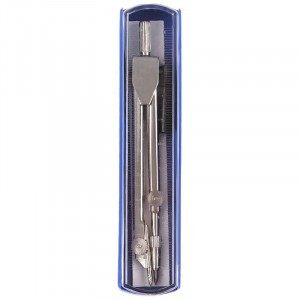 Циркуль ArtSpace металлический, 115мм, пластиковый пенал с линейкой Арт.221827