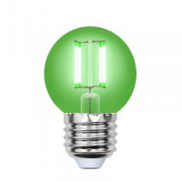 Uniel Air шар G45 зеленый E27 5W(350lm 360°) филамент прозр 45x70 LED-G45-5W/GREEN/E27