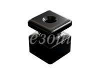 МЕЗОНИНЪ РЕТРО Изолятор квадрат фарфор (керамика) D18,5х24мм черный (уп.30шт, цена за шт) GE80025-