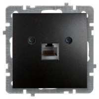 Nilson TOURAN-ALEGRA-THOR мех. роз. комп. 1 мест. СУ (RJ45 САТ5 ),  , черный глянец 24220444