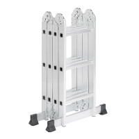 ЕРМАК Лестница-трансформер алюминий, 4 секции по 3 ступени, 4х3, профиль 1,2мм