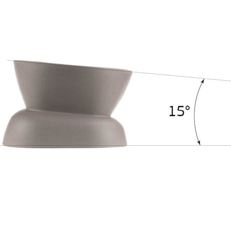 Миска для животных КВАДРО 0,2 л Белый М1807 х12