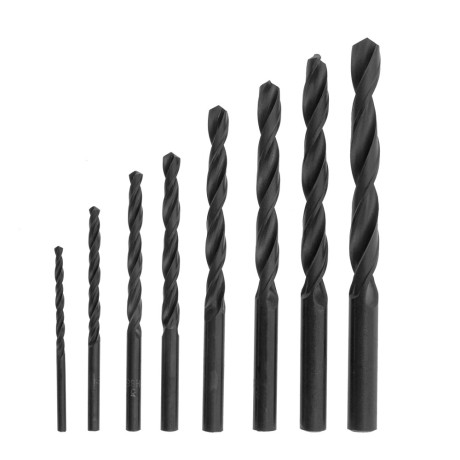 Набор сверл по металлу, 3-10 мм, (через 1 мм) HSS 8 шт, цилиндрический хвостовик Sparta