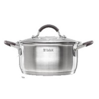 Кастрюля нерж сталь с крышкой Lira 2,0л, стенки 0.5мм дно 4,0мм, индукция TalleR TR-11022
