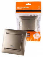 TDM Лама выкл. СУ 1 кл. 10А инд. бронза SQ1815-0704