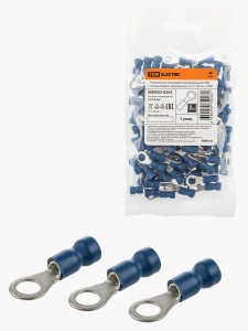 TDM Наконечник кольцевой изолированный НКИ с легким вводом проводника 2,5-5 (100 шт.)  SQ0502-0205