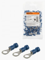 TDM Наконечник кольцевой изолированный НКИ с легким вводом проводника 2,5-5 (100 шт.)  SQ0502-0205