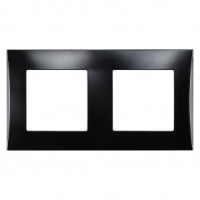 Smartbuy Вега рамка СУ 2 мест.(горизонт) черная (SBE-08b-00-FR-2)