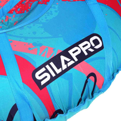 SILAPRO Сноутьюб с сиденьем 4 ручки "Яркая зима", d=120см, оксфорд 900D, резина R20, ПВХ