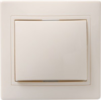 IEK КВАРТА ВСк10-1-0-ККм выкл. СУ 1 кл. кноп. 10А крем. EVK13-K33-10-DM