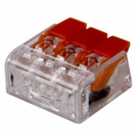 REXANT клеммная колодка (СМК) с рычагом 3-проводная до 4,0 мм, (50 шт/уп) (50!) 07-5203