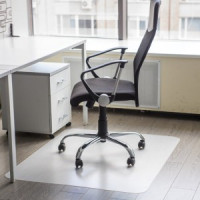 Коврик защитный д/напольных покрытий BRABIX, полипропилен, 90х120 см, матовый, толщина 1,2 мм, 60662