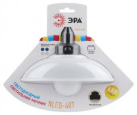 ЭРА Ночник св/д 1W настенн. с выкл. 3xAAA белый NLED-487-1W-SW-W 20х4х15 6050