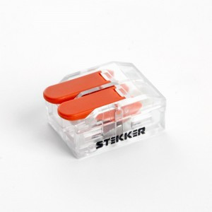 STEKKER клемма СМК с рычагом компакт. LD221-612, 2х(0,5-6мм2) 41A (уп.100шт, цена за шт) 39863